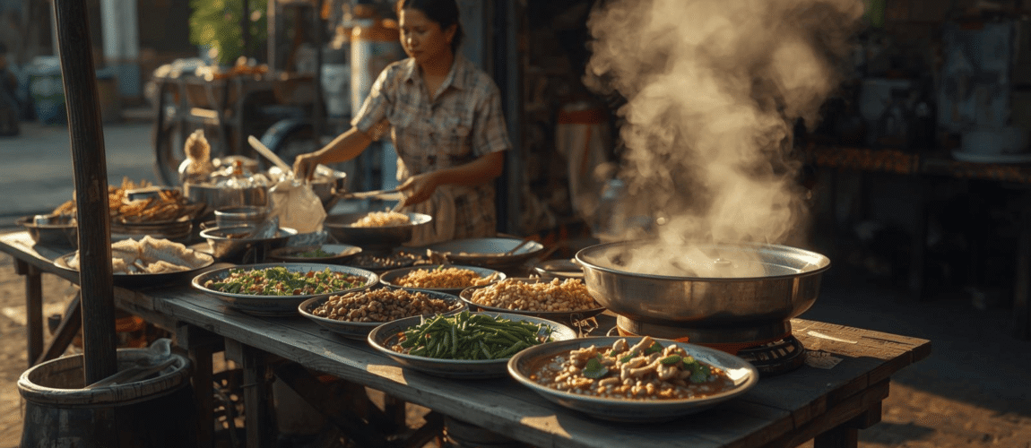 Warung makan sederhana dengan hidangan kuliner khas daerah